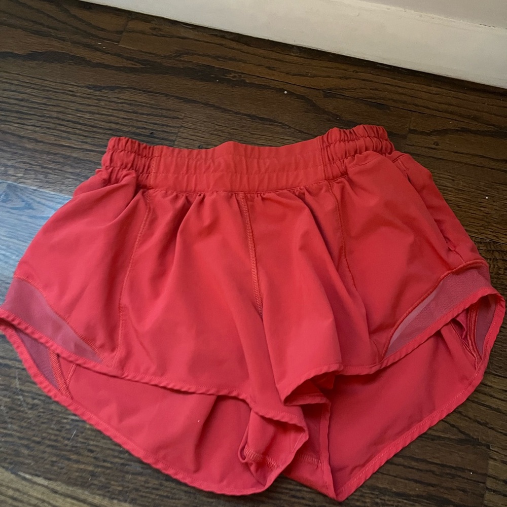 Lululemon Athletica Red Athletic Shorts Lightweight Performance